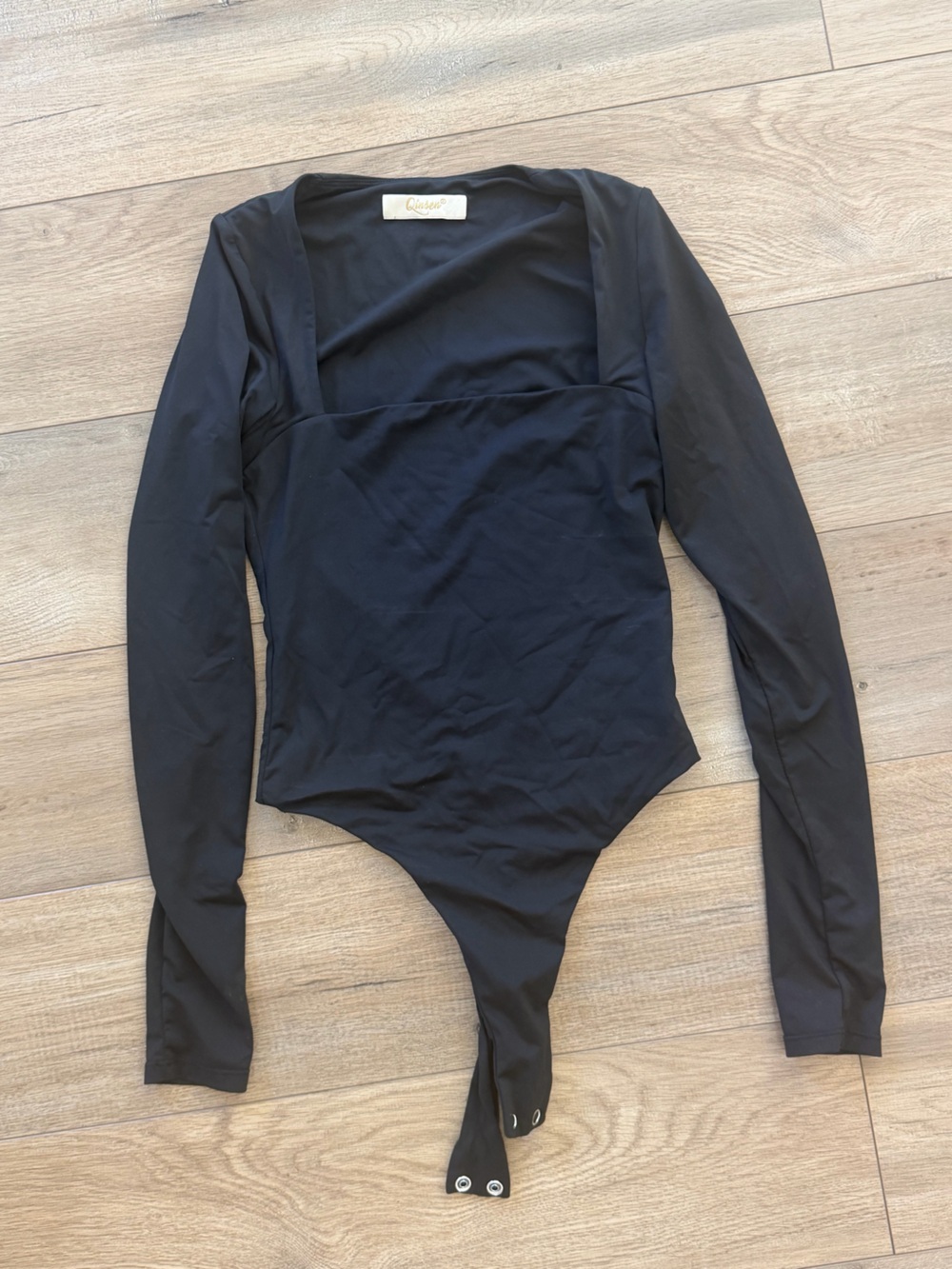 Women’s Black Long Sleeve Bodysuit